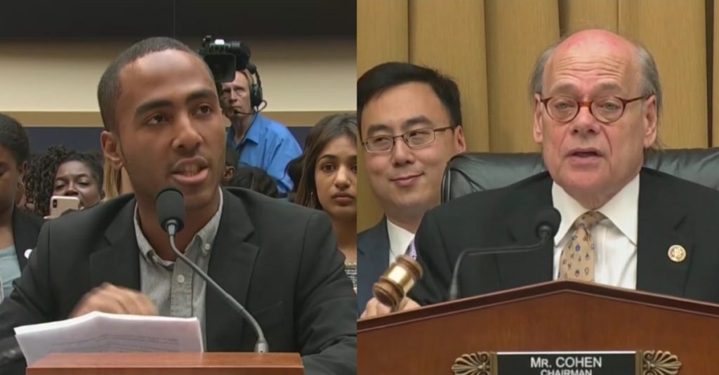 Coleman Hughes told a congressional hearing that Americans must not be forced to pay reparations to the descendants of slaves.