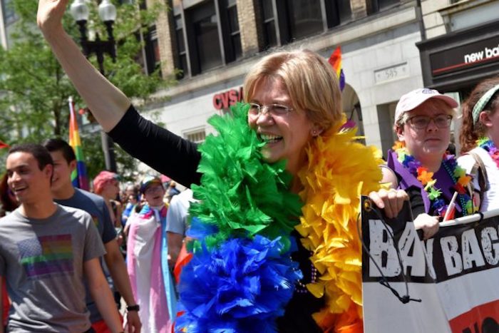 Presidential 2020 hopeful Elizabeth Warren says she wants reparations for gay couples