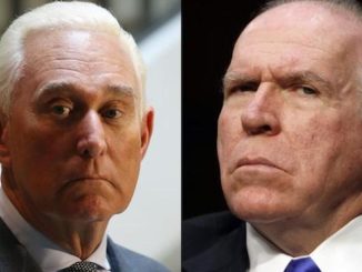 Former CIA chief John Brennan is a "psycho" who should be "tried, convicted and hung for treason," according to Roger Stone.