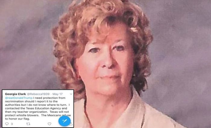A Texas school teacher has been targeted for firing after tweeting President Trump stating her school has been "taken over" by illegal aliens.