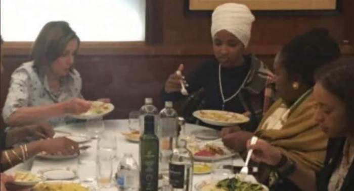 Nancy Pelosi slammed Trump's Baltimore comments while dining with fellow Democrats from rooftop of 5-star hotel in Venice, Italy