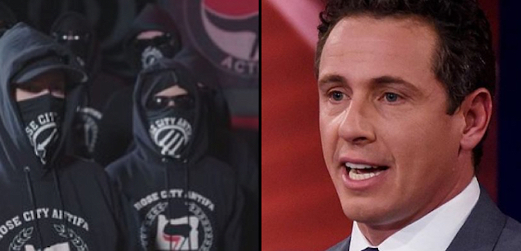 CNN's Chris Cuomo called Antifa a good cause in April