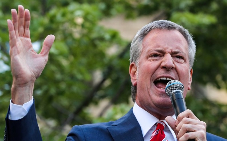 New York mayor Bill de Blasio says Trump will not be welcome to New York City after presidency