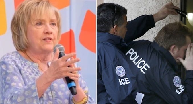 Hillary Clinton posts info in Spanish telling illegals how to handle themselves during ICE raids