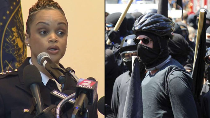 Portland police Chief Danielle Outlaw is calling for a series of new laws to curb the type of violence seen during last week's protests between Antifa and right-wing groups. ﻿