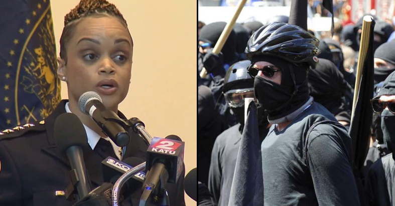 Portland police Chief Danielle Outlaw is calling for a series of new laws to curb the type of violence seen during last week's protests between Antifa and right-wing groups. 