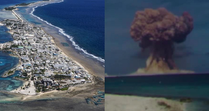 Radiation levels in some regions of the central Pacific Ocean are "far higher" than in areas affected by the Chernobyl nuclear disaster.