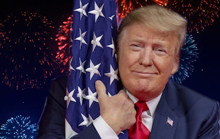 Many large mainstream TV networks have decided not to air President Donald Trump's Fourth of July celebrations in full.