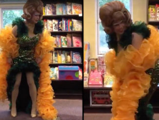 A male drag performer in the UK was caught on camera teaching young children how to perform the "twerk" dance.