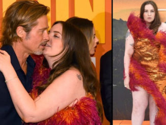 Lena Dunham is under fire for what many media members are saying is her awkward attempt to kiss Brad Pitt on the lips.