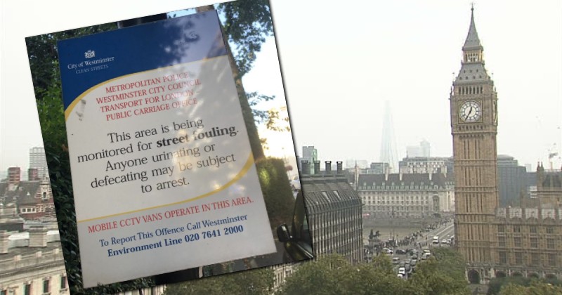 UK government ask public not to defecate in the streets of London