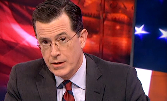 President Trump is "proselytizing for the devil" and "is not appealing to the better angels of our nature", according to talk show host Stephen Colbert.