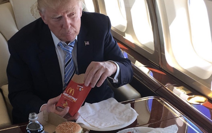 Washington Post warns that Trump's favorite food, hamburger, has Russian connections