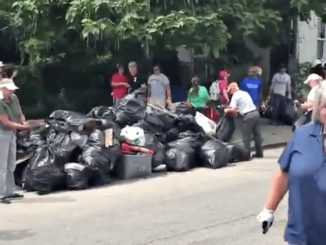 Hundreds of MAGA supporters participated in a cleanup effort earlier this week in West Baltimore, inspired by President Trump's tweets.