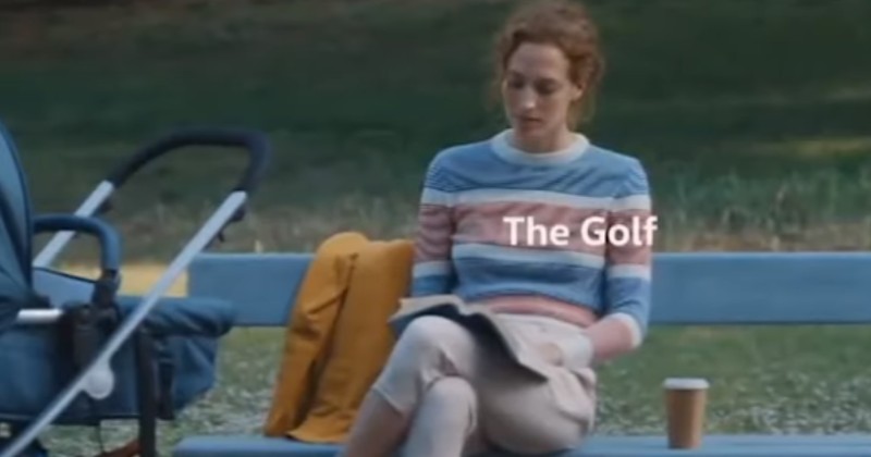 A new Volkswagen ad has ben banned in the UK because it shows men doing traditionally male things and a woman caring for a baby.