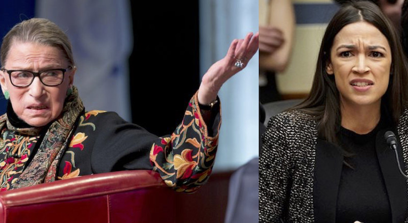 Supreme Court justice and liberal hero Ruth Bader Ginsburg doesn't think too highly about New York Democrat socialist Rep. Alexandra Ocasio-Cortez's plan to nix the Electoral College.