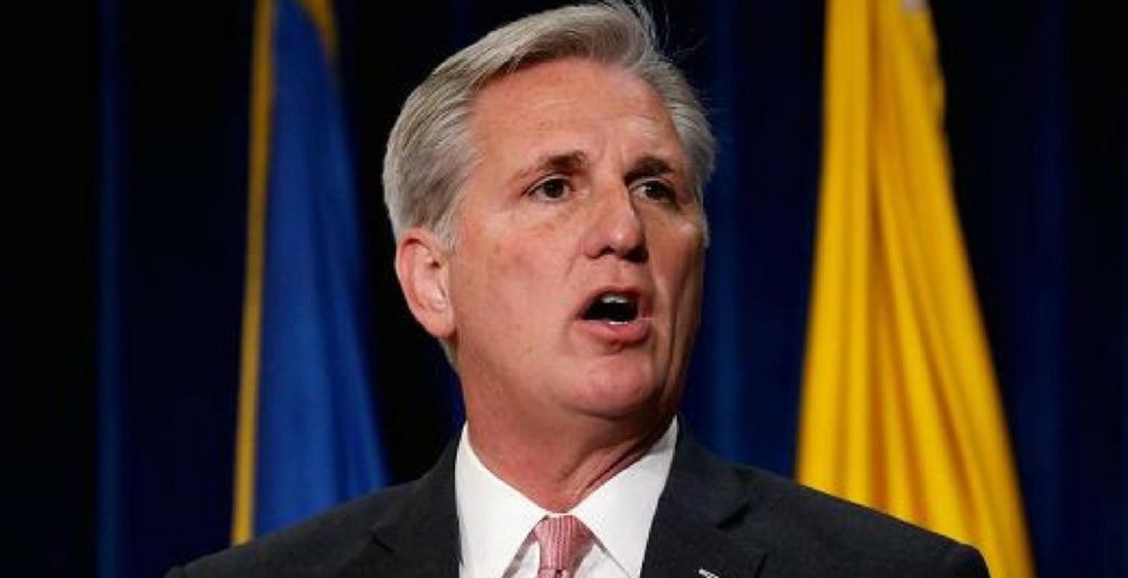 House Minority Leader Kevin McCarthy says justice coming for deep state traitors Comey, McCabe and others who attempted a coup against America