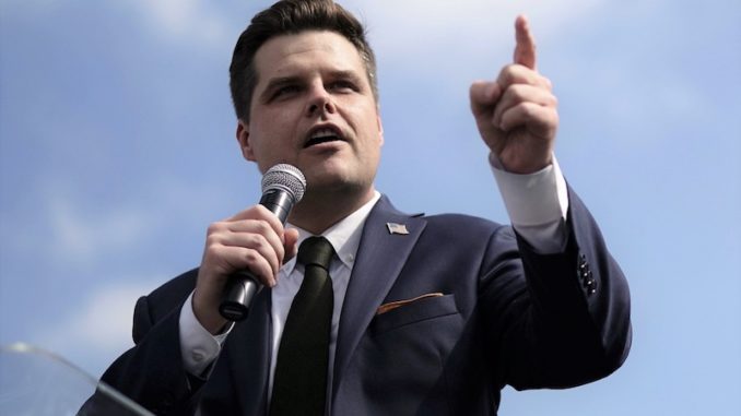Rep. Matt Gaetz slammed House Democrats for their pursuit of impeachment and lack of patriotism during an appearance on Hannity.