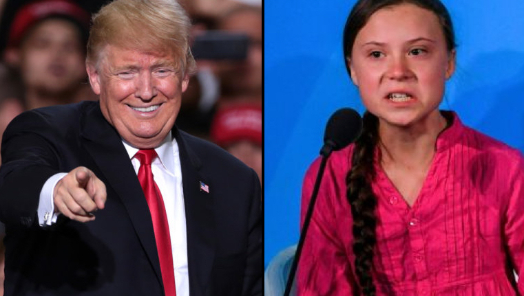 President Trump trolls Greta Thunberg, says she seems like a happy girl