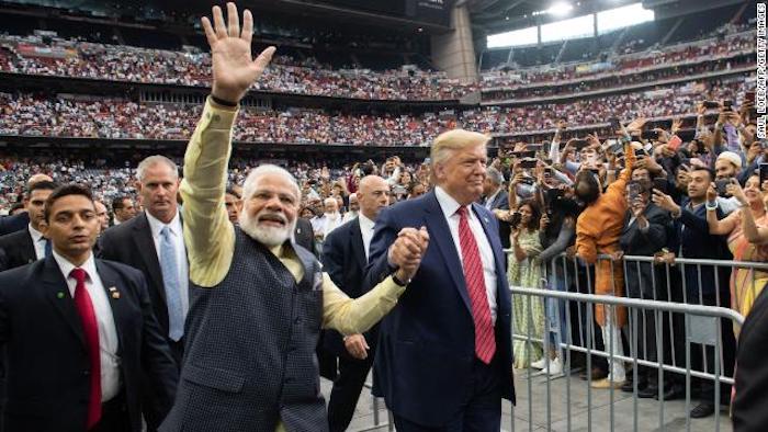 Indian Americans give President Trump standing ovation at packed rally