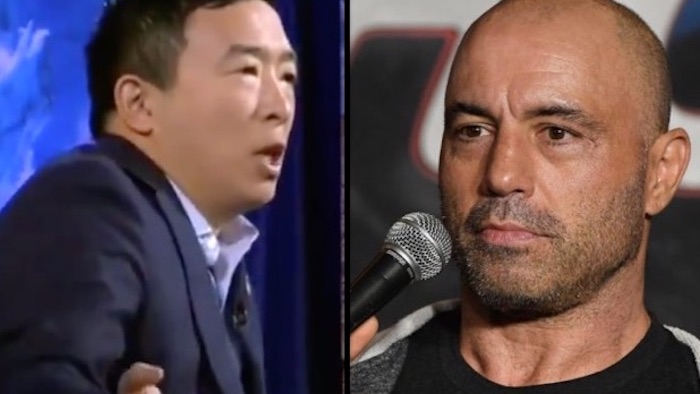 Joe Rogan slammed prominent Democrats who have come out in favor of "altering" the traditional American diet by drastically reducing the consumption of meat.