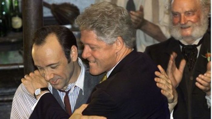 Actor Kevin Spacey flew on Epstein's Lolita Express with Bill Clinton