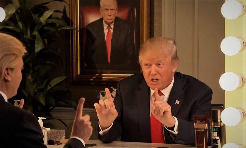 President Trump said Thursday that regulations Barack Obama foisted on light bulb consumption is having a nasty effect on his appearance.