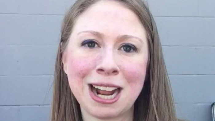 A person with a "beard and a penis" can "absolutely" be a woman, Chelsea Clinton told a Sunday Times interviewer.