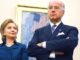 Hillary Clinton has shrugged off concerns regarding Joe Biden’s "inappropriate" touching of women and girls.