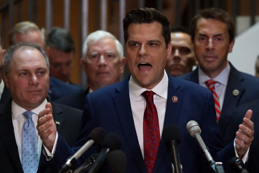 Rep. Matt Gaetz files ethics complaint against lying Adam Schiff
