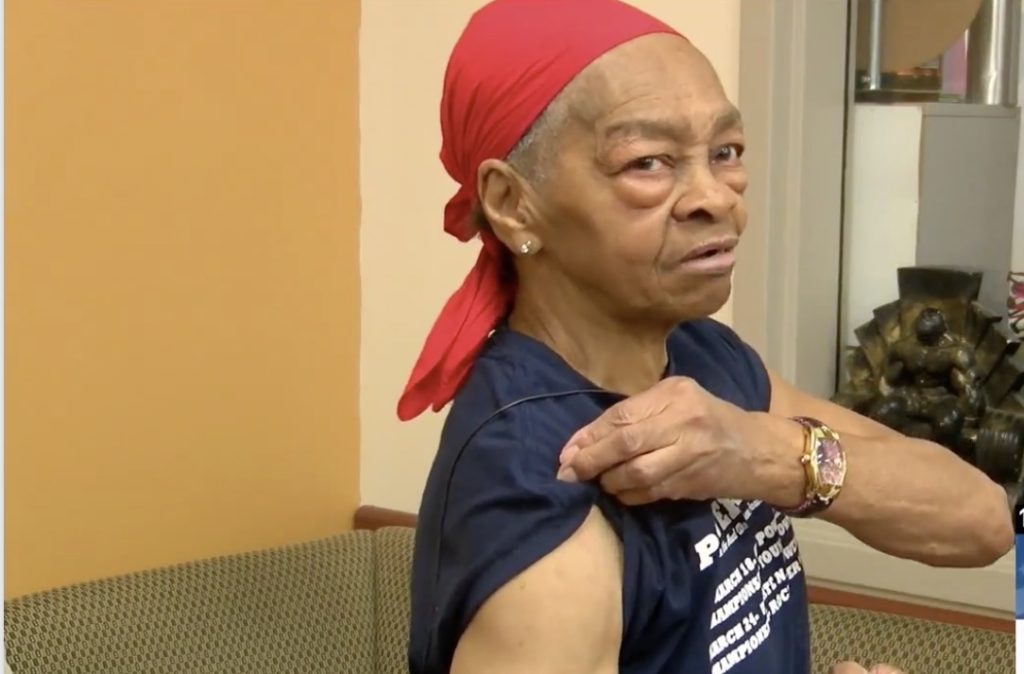 An 82-year-old Rochester woman who can deadlift 225 pounds found herself in danger after a man broke down her front door and entered her home – until she took matters into her own hands, picked up a table and "went to work on him."