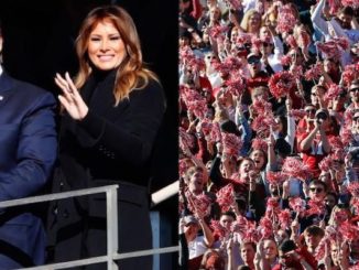 President Trump sparks massive cheers from crowd at LSU-Alabama game