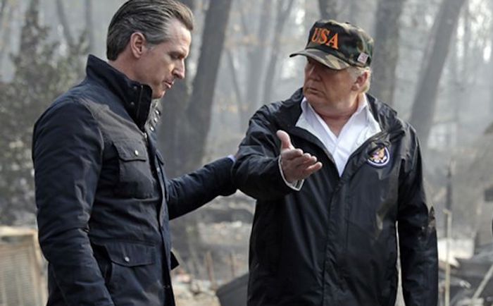 President Trump vows no more federal aid to California as wildfires burn