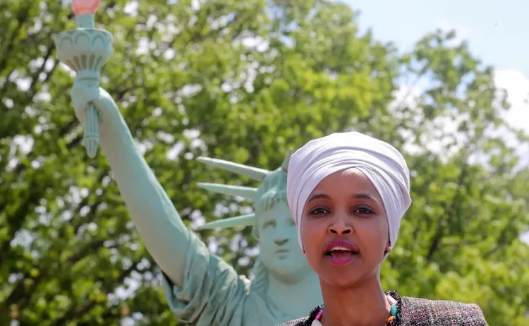 A challenger to Rep. Ilhan Omar said the congresswoman should be tried and hanged for treason if reports about Qatari recruitment are true.