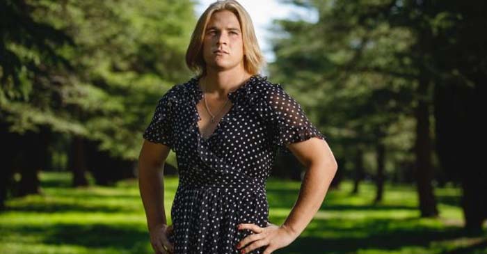 Hannah Mouncey in Melbourne, Australia.