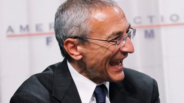 John Podesta celebrates sentencing of Roger Stone