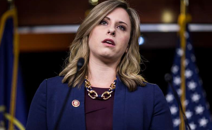 Disgraced Katie Hill says public must vote in a woman as President to get sexual predator out of the White House