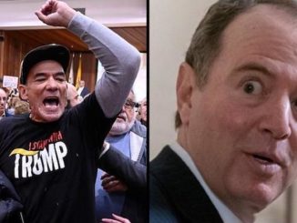 A town hall hosted by Rep. Adam Schiff erupted on Saturday after conservatives accused the House Intelligence Committee chair of "treason".
