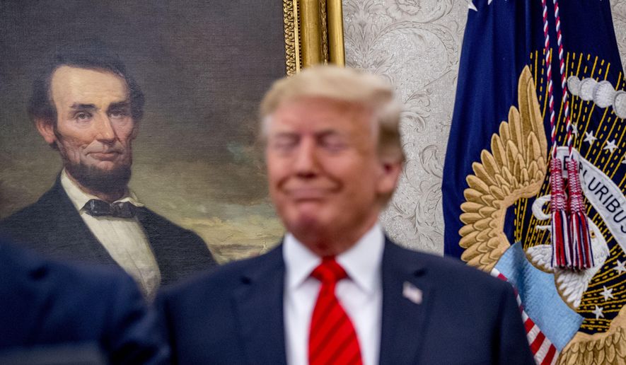 President Trump more popular among Republicans than Abraham Lincoln, poll shows