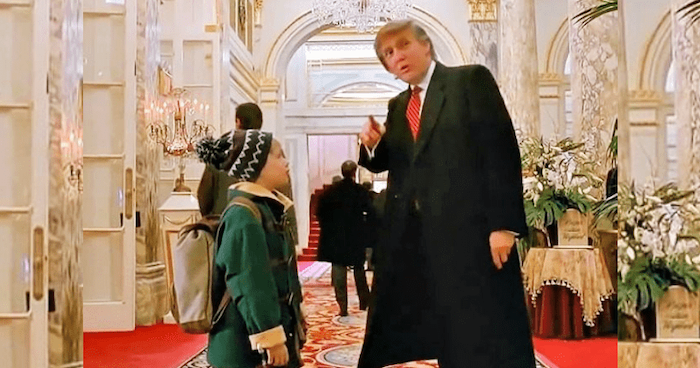President Trump's cameo appearance in "Home Alone 2: Lost in New York" was notably absent from a broadcast of the film by the Canadian Broadcast Company.