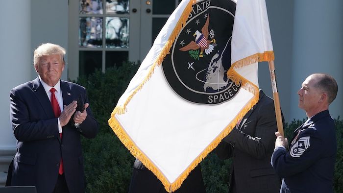 President Donald Trump officially founded the US Space Force on Friday, proclaiming that "Among grave threats to our national security, American superiority in space is absolutely vital."