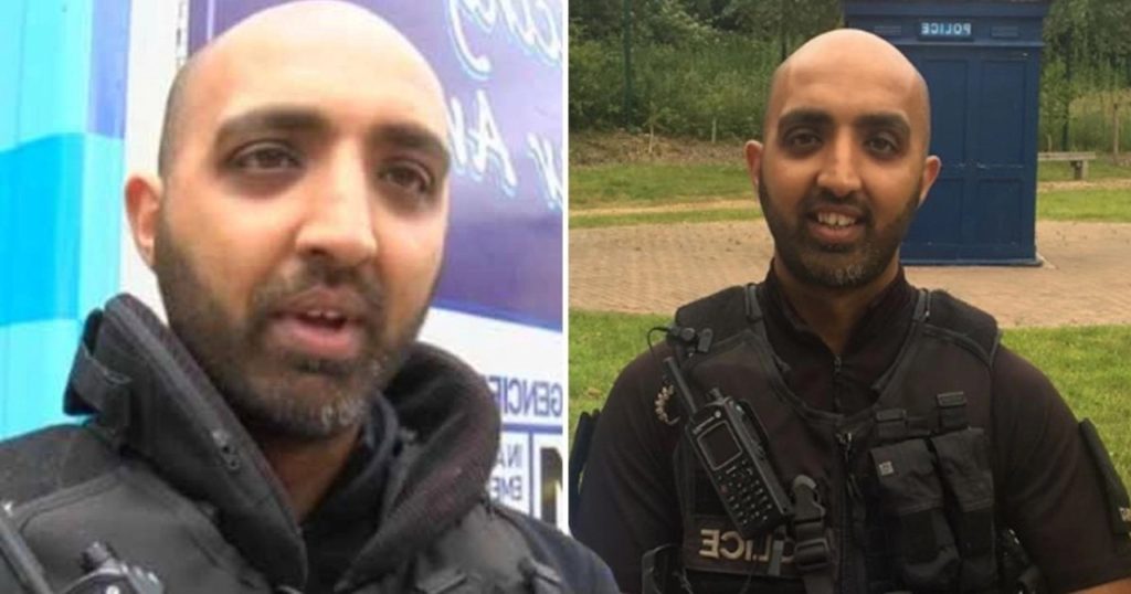 A Muslim police officer in the UK who was hired to promote "diversity" has been charged with a sickening array of sex crimes against minors.