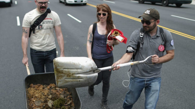 San Francisco, the same city swimming in human feces, urine and needles, is moving towards banning disposable paper cups in order to save the world from the environmental apocalypse.