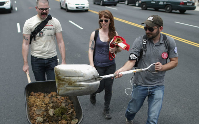 San Francisco, the same city swimming in human feces, urine and needles, is moving towards banning disposable paper cups in order to save the world from the environmental apocalypse.