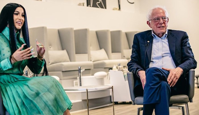 Bernie Sanders he supports Cardi B for Congress