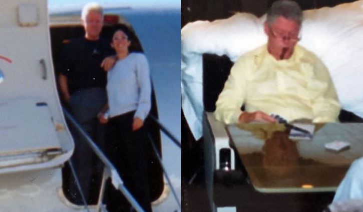 New photographs show Bill Clinton aboard Epstein's pedophile plane