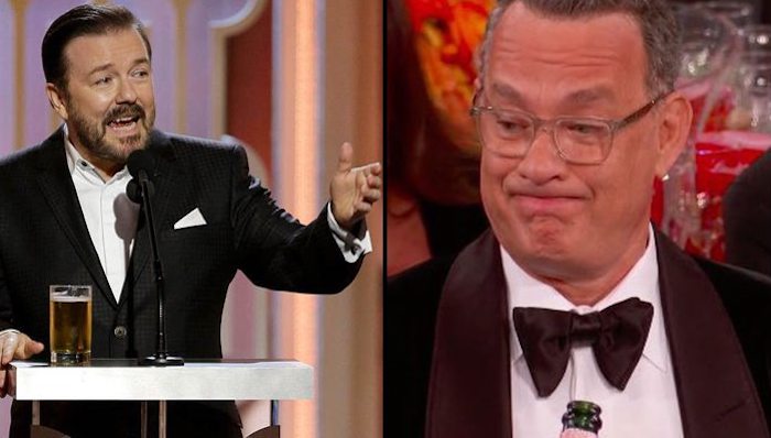 Ricky Gervais tells Hollywood crowd that Epstein didn't kill himself