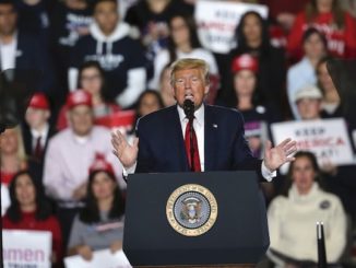 President Donald Trump slammed Democrats promoting Rep. Alexandria Ocasio-Cortez's Green New Deal, during a sold out campaign rally in Des Moines, Iowa on Thursday.