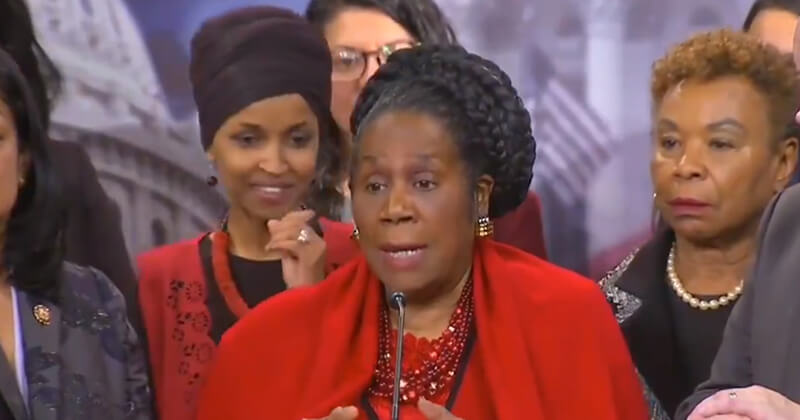 Rep. Ilhan Omar has been caught in a news conference giggling as the thousands of US service members lost their lives in Iraq were discussed.