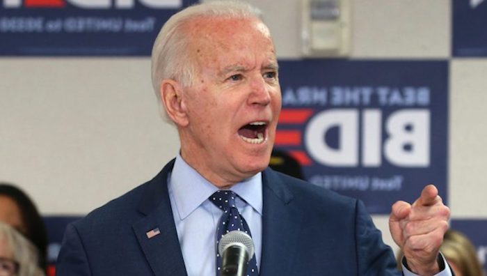 Former Vice President Joe Biden says he will not be “satisfied” until at least half of the U.S. Supreme Court justices are women who believe the US Constitution is a "living, breathing document."